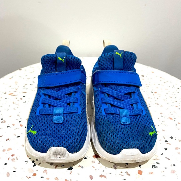 Blue Puma Anzarun Lite Sneakers 6c baby shoes - Picture 3 of 7